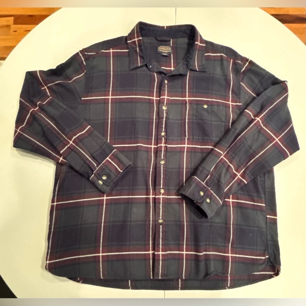 Pendleton | FREMONT DOUBLE-BRUSHED FLANNEL SHIRT. Size: XL